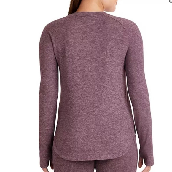 New Member's Mark Womens Soft Heather Top With Thumb Holes Size XL - Picture 2 of 10